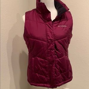 Medium Columbia Purple Puffer Vest